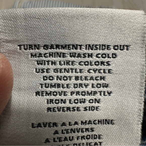 OAT NY pinstripe jeans, size 8/29, blue/white, spring, casual, weekend - Picture 9 of 9